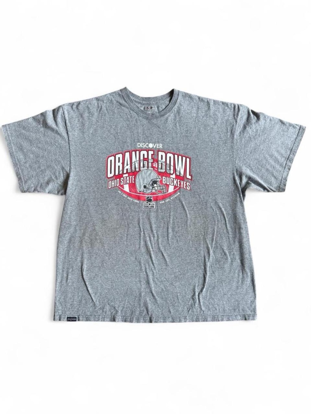 Jansport Gray Tee with Red and White Orange Bowl Graphic